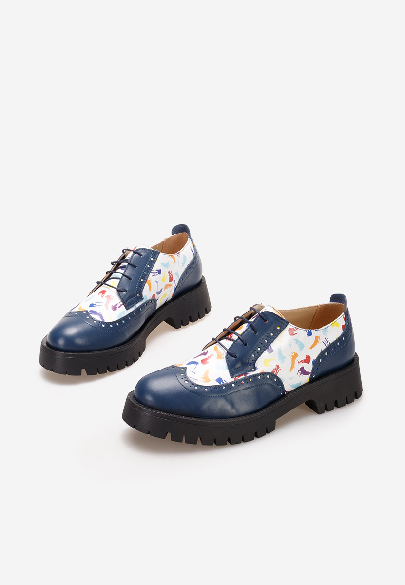 Pantofi dama brogue Flexa V3 multicolori