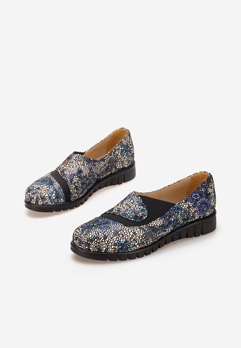 Pantofi casual dama piele Janora multicolori