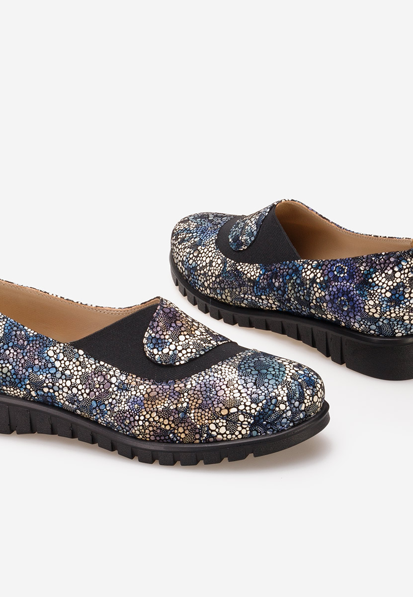 Pantofi casual dama piele Janora multicolori