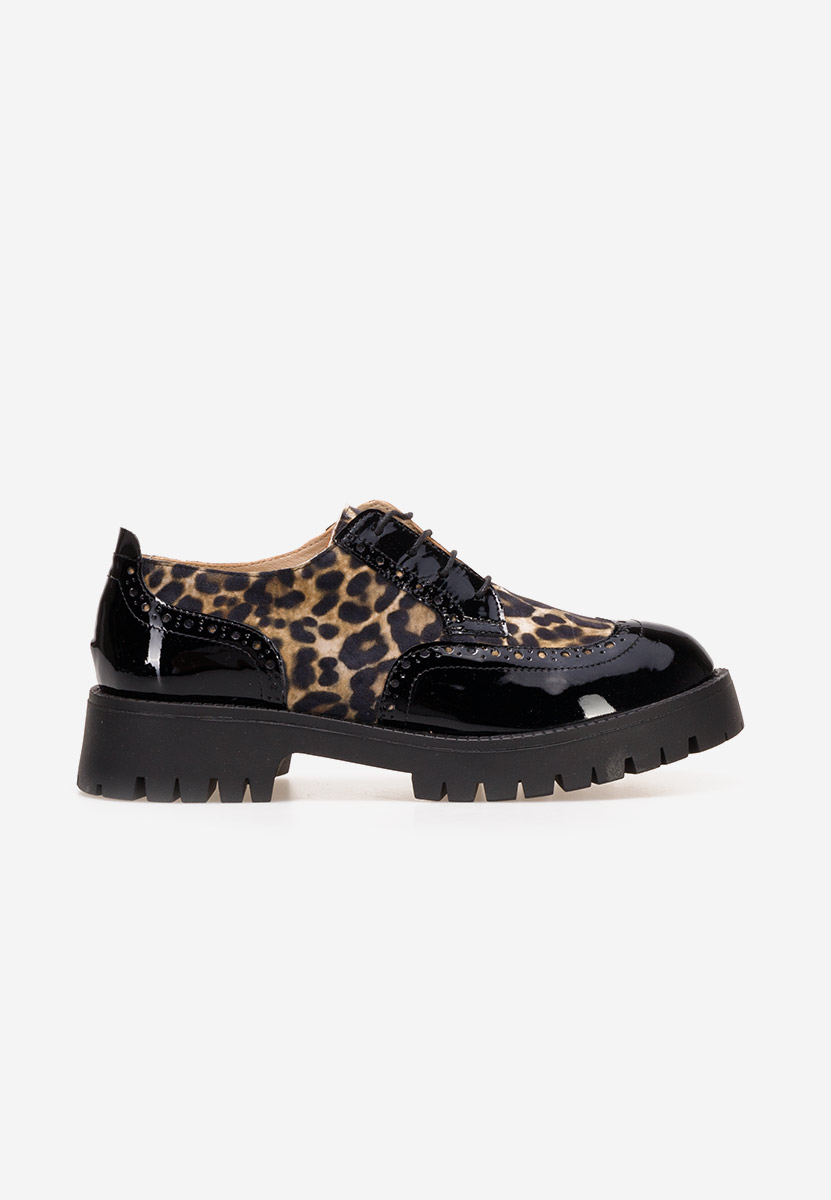 Pantofi dama brogue Flexa leopard