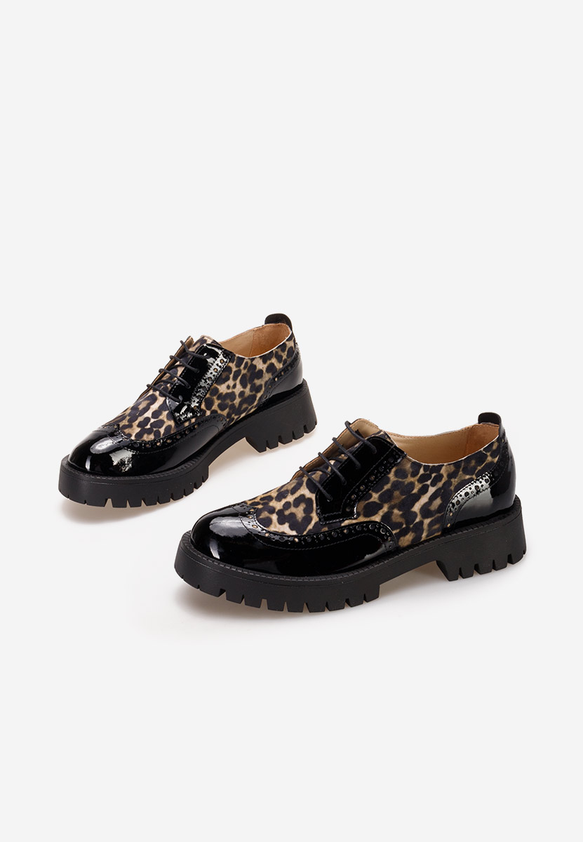 Pantofi dama brogue Flexa leopard