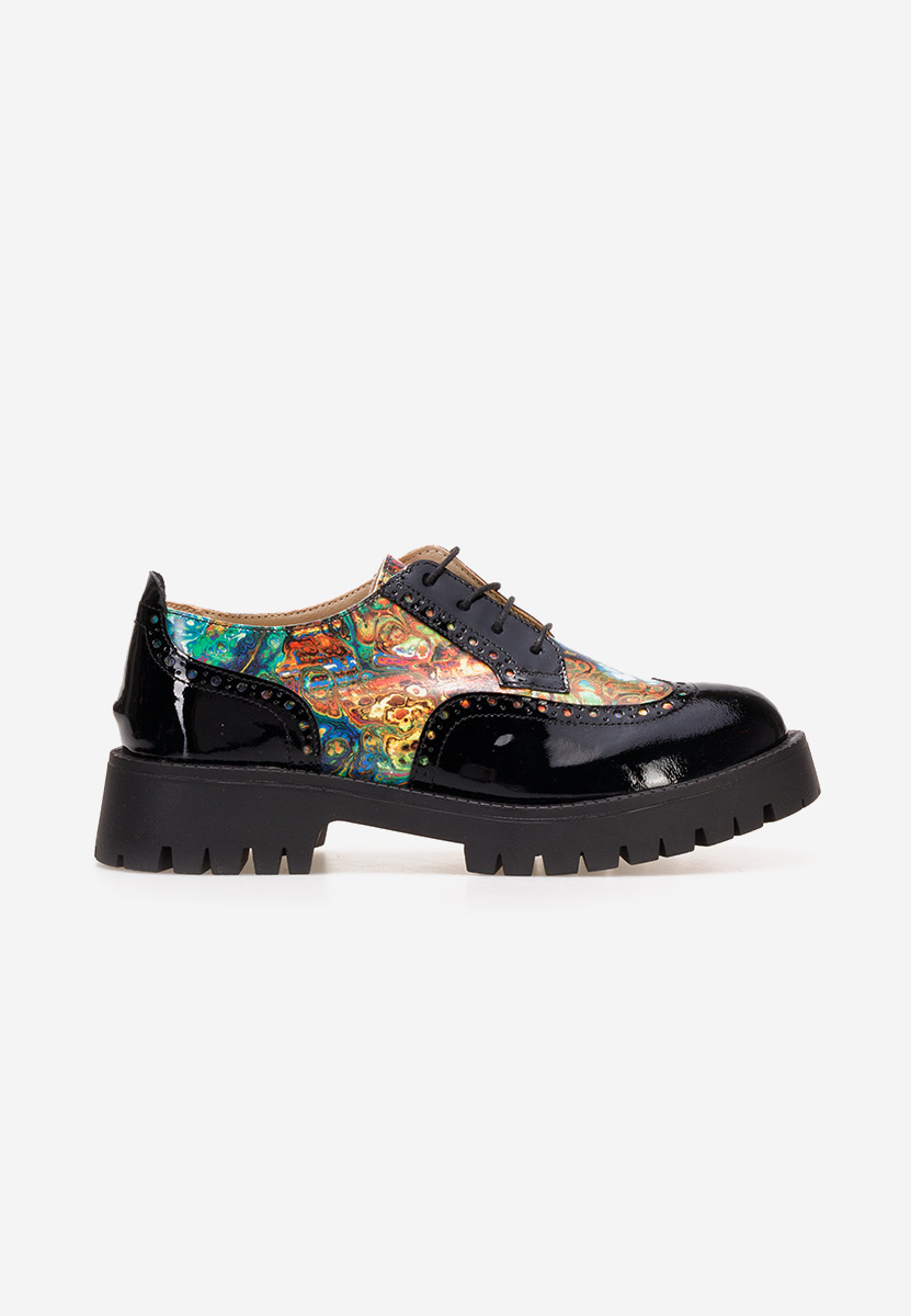 Pantofi dama brogue Flexa multicolori