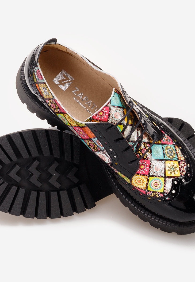 Pantofi dama brogue Flexa V7 multicolori