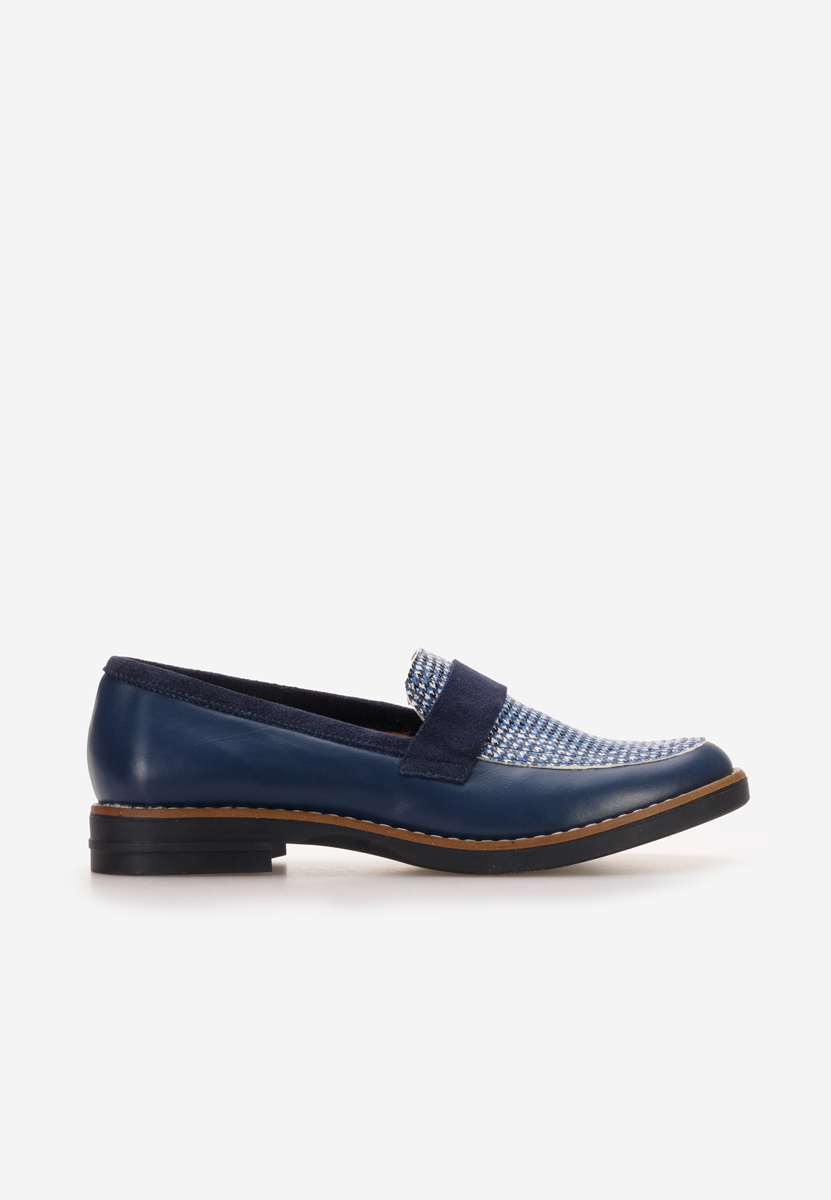 Mocasini dama piele Aleda navy