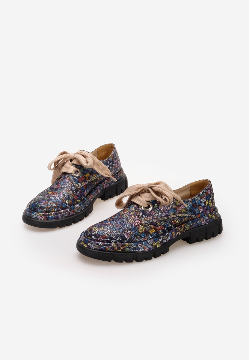 Pantofi casual dama piele Dasha V2 multicolori