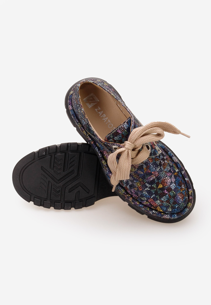 Pantofi casual dama piele Dasha V2 multicolori