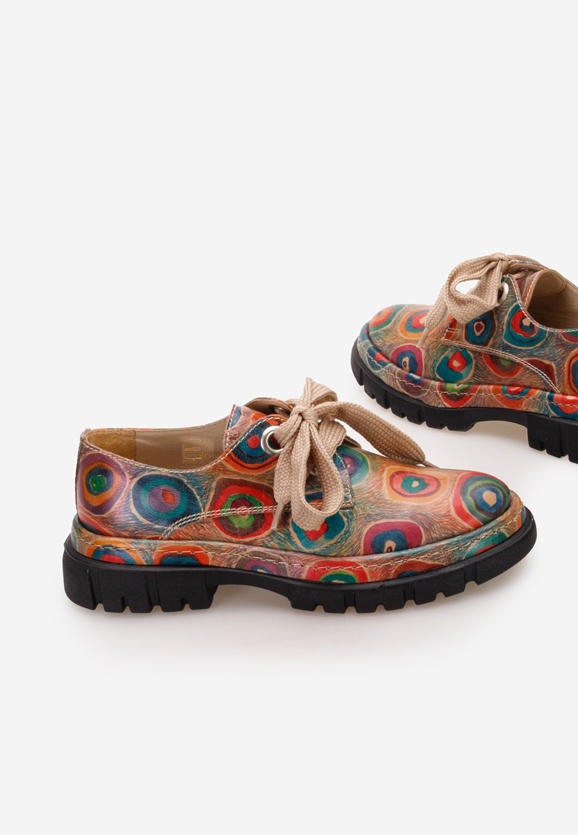 Pantofi casual dama piele Dasha V5 multicolori