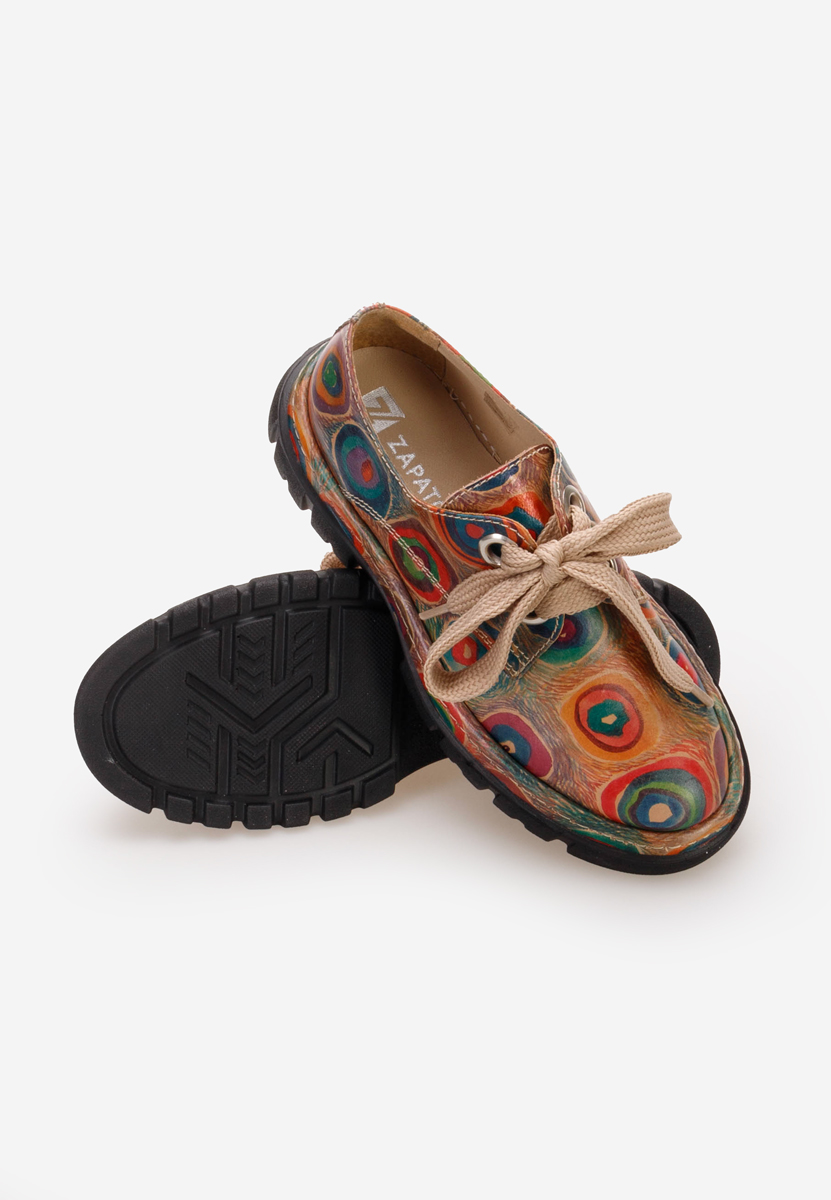 Pantofi casual dama piele Dasha V5 multicolori