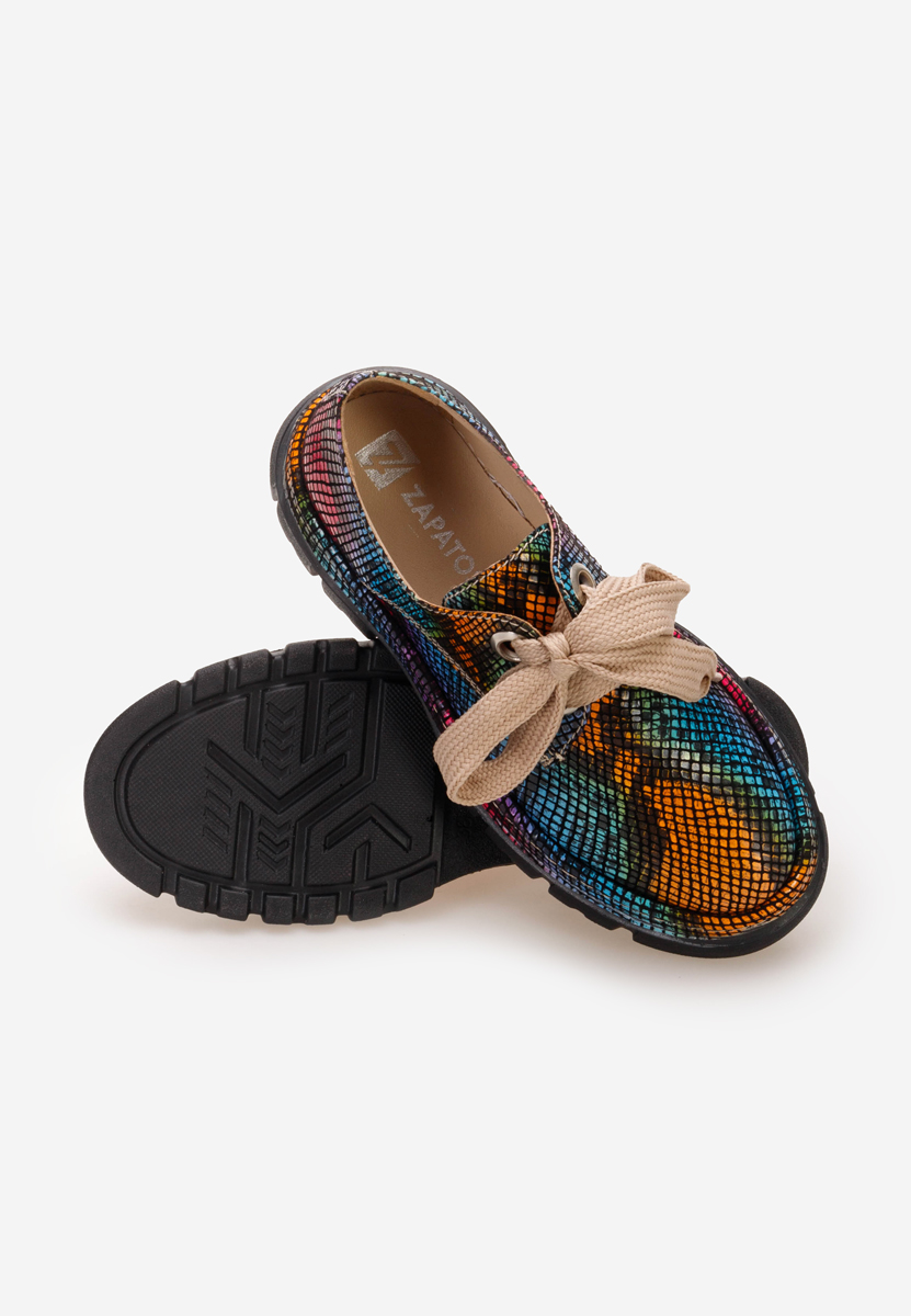 Pantofi casual dama piele Dasha V7 multicolori