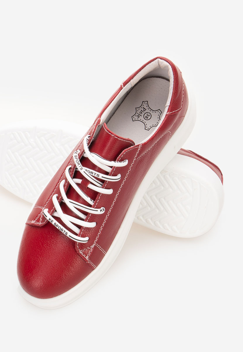 Sneakers dama piele Atrium rosii