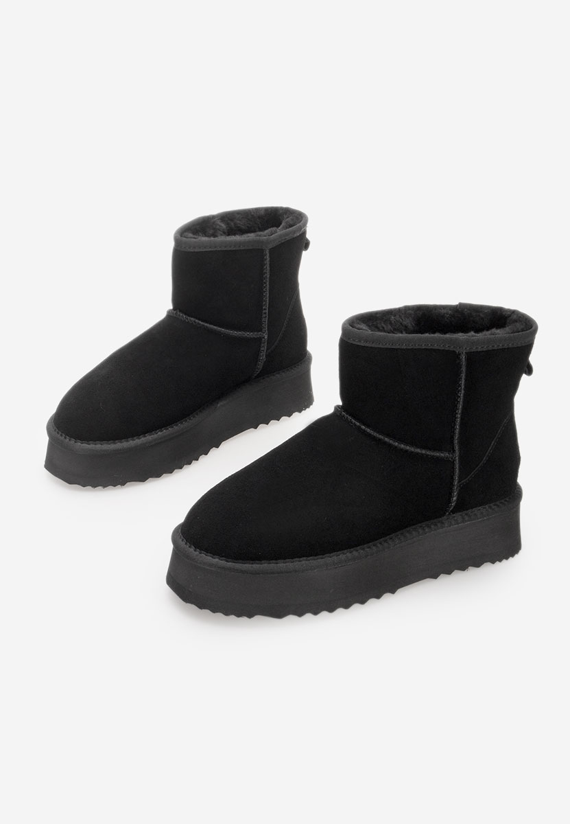 Cizme tip ugg Diorela negre