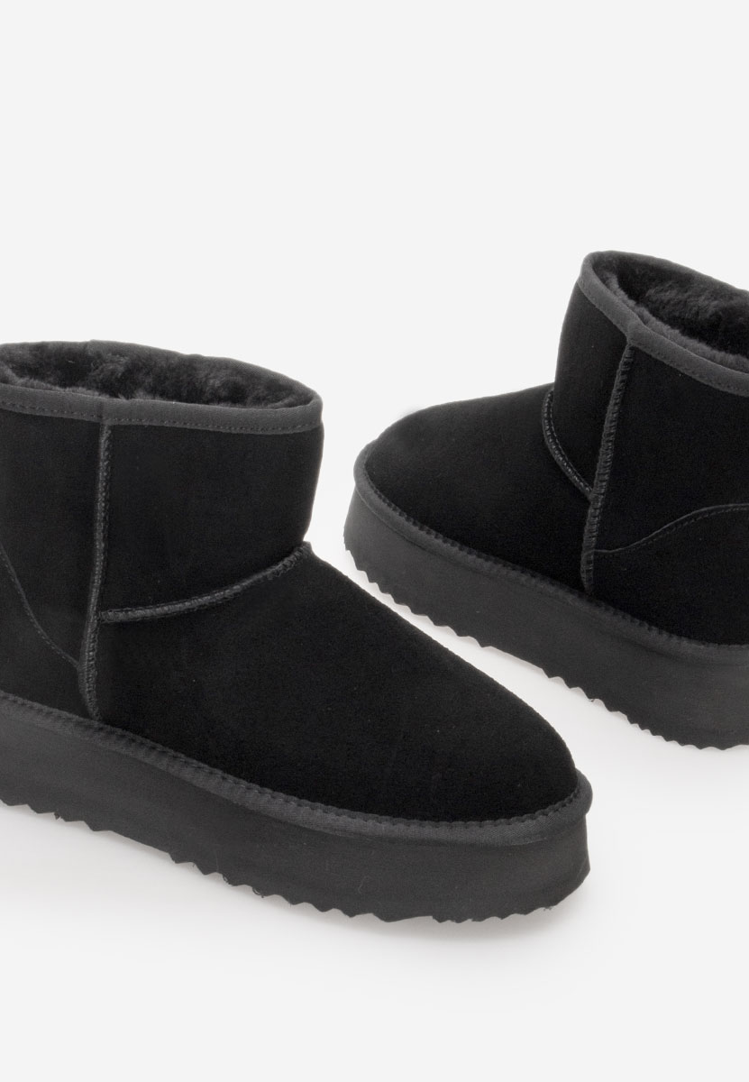 Cizme tip ugg Diorela negre