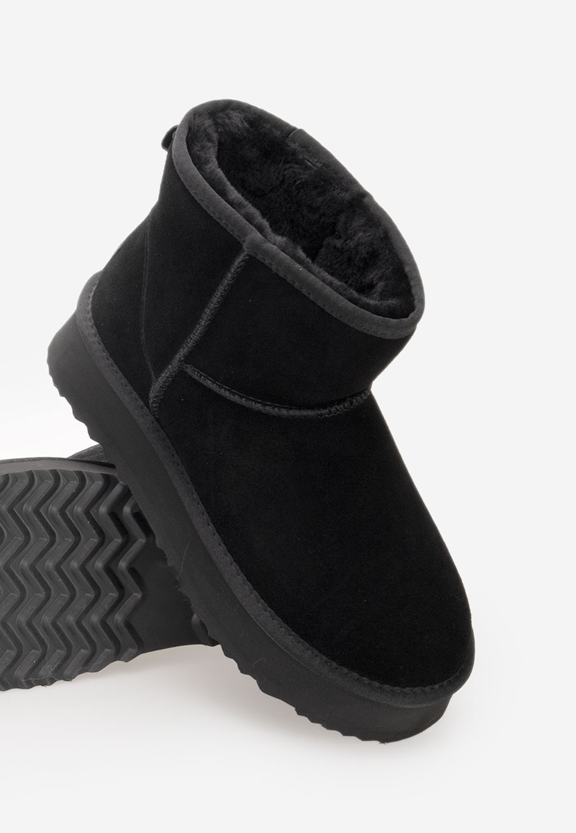 Cizme tip ugg Diorela negre