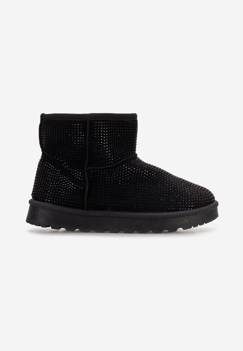 Cizme tip ugg Rosaine negre