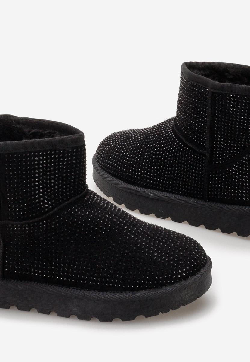 Cizme tip ugg Rosaine negre