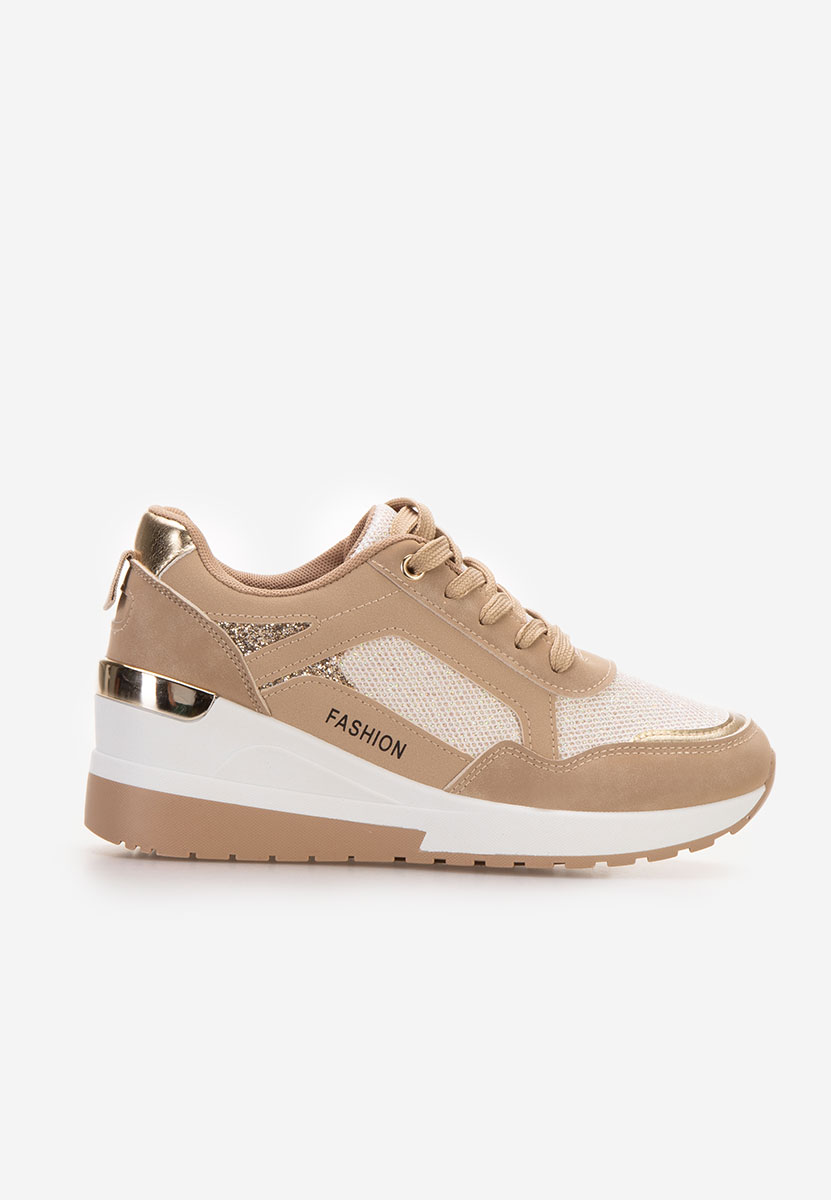 Sneakers cu platforma Setora kaki