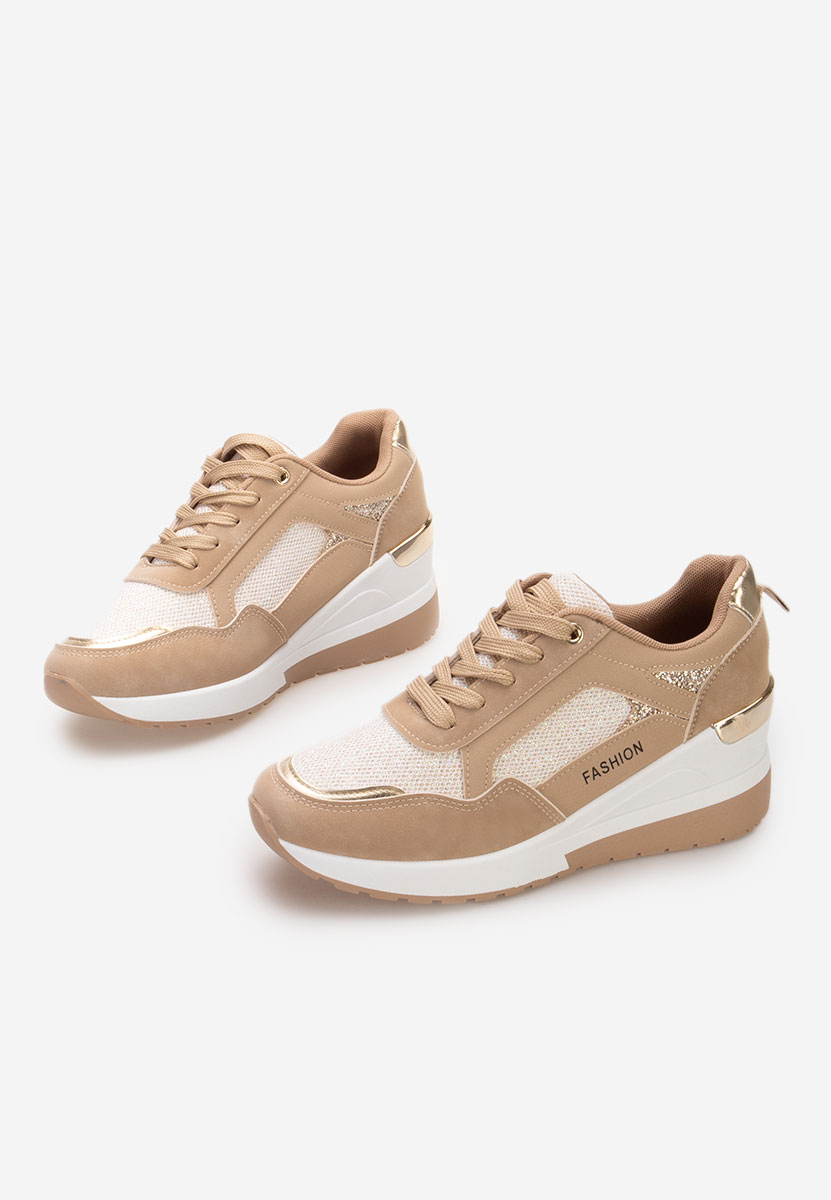 Sneakers cu platforma Setora kaki