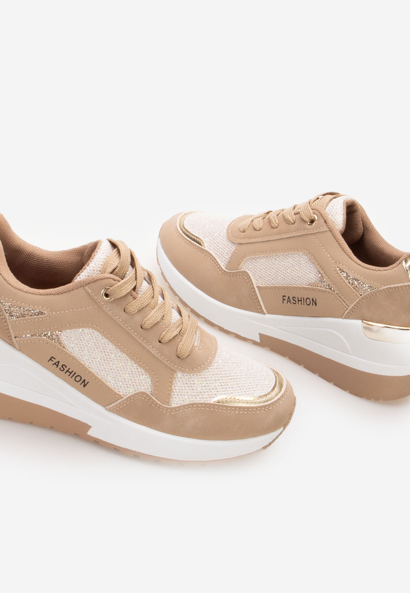 Sneakers cu platforma Setora kaki