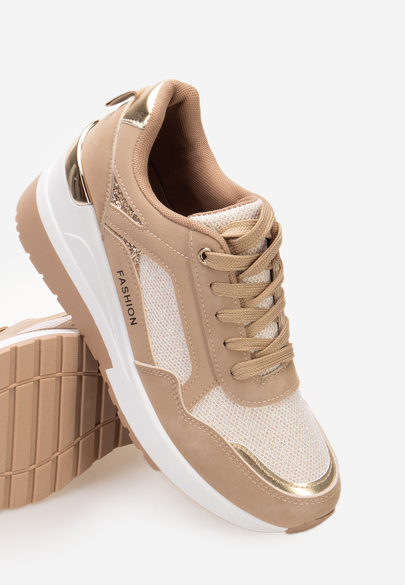 Sneakers cu platforma Setora kaki