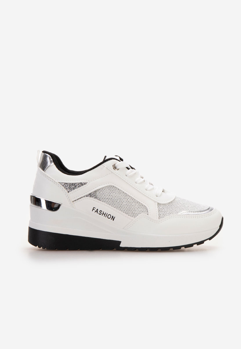 Sneakers cu platforma Setora albi