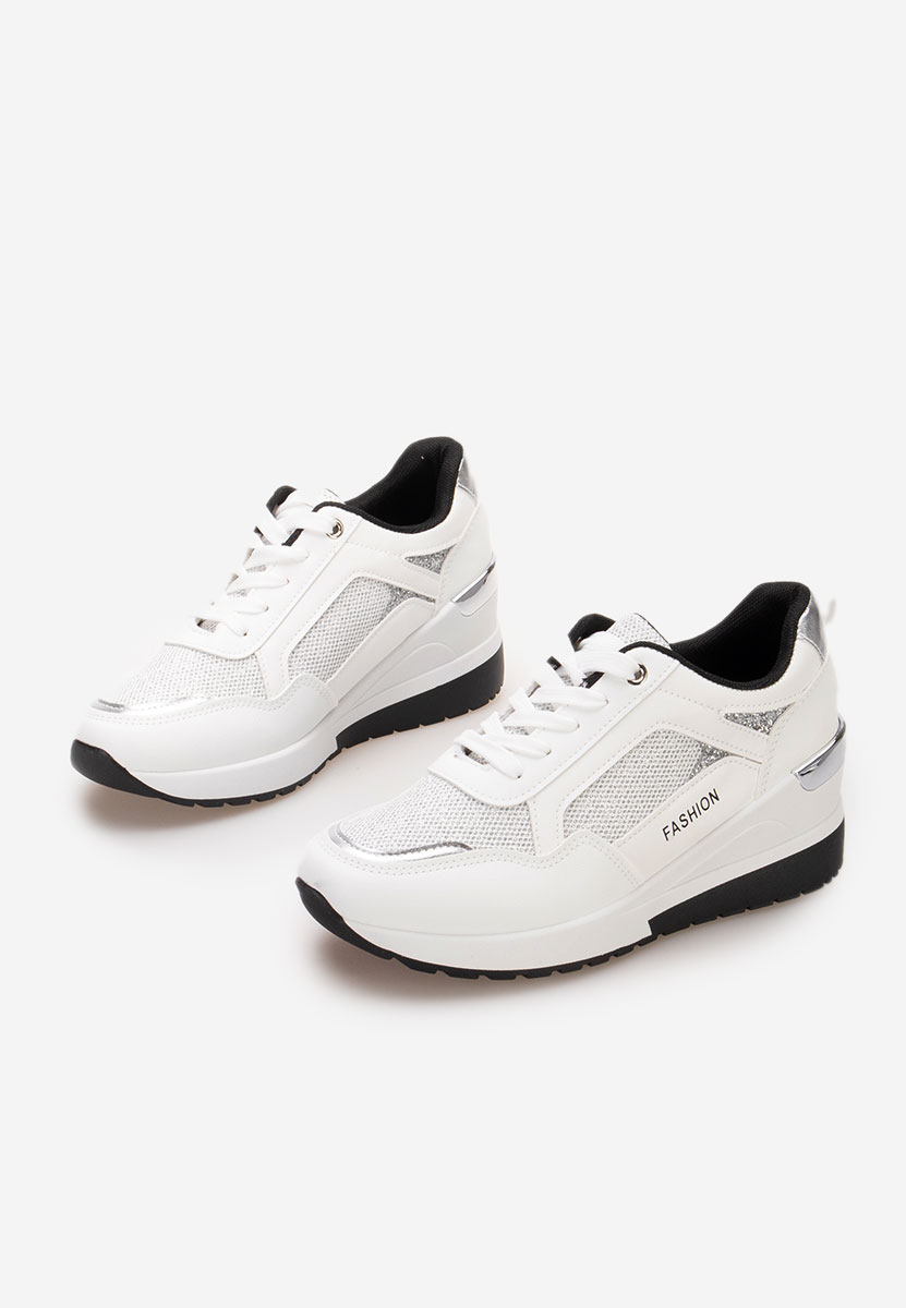 Sneakers cu platforma Setora albi