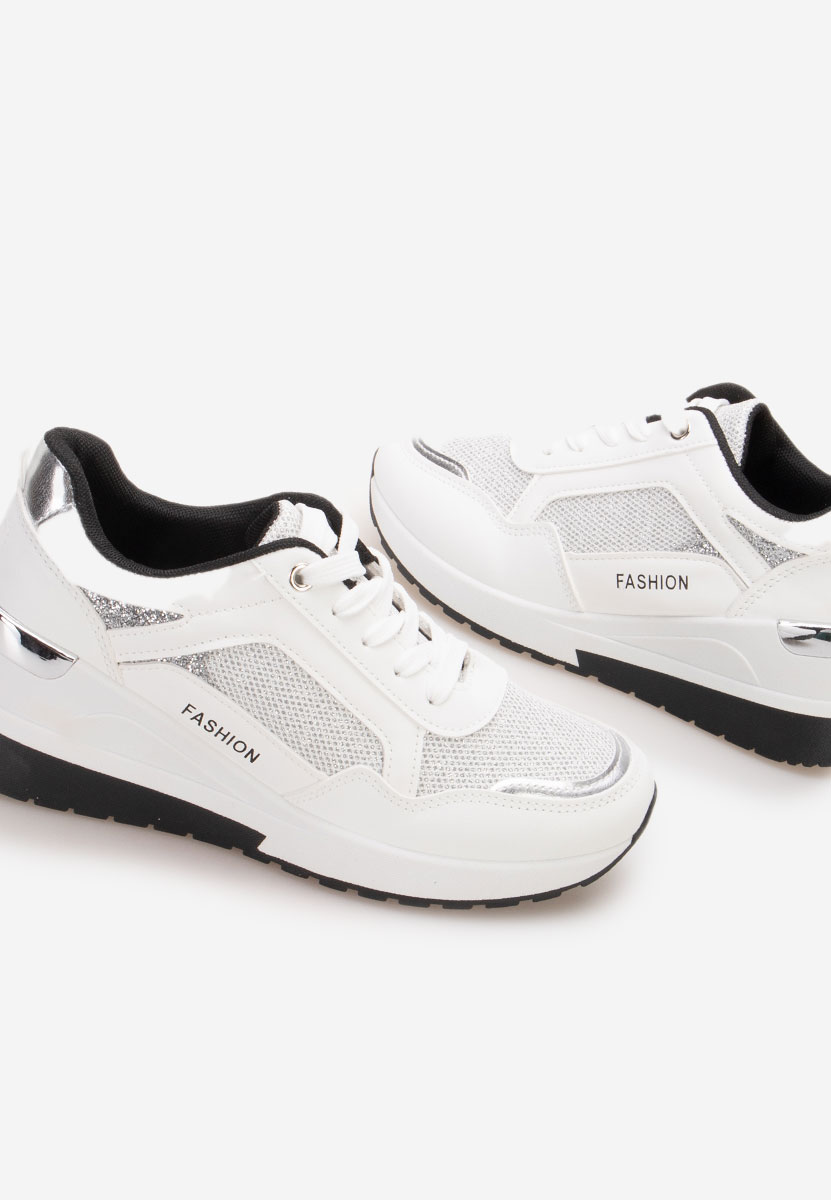 Sneakers cu platforma Setora albi