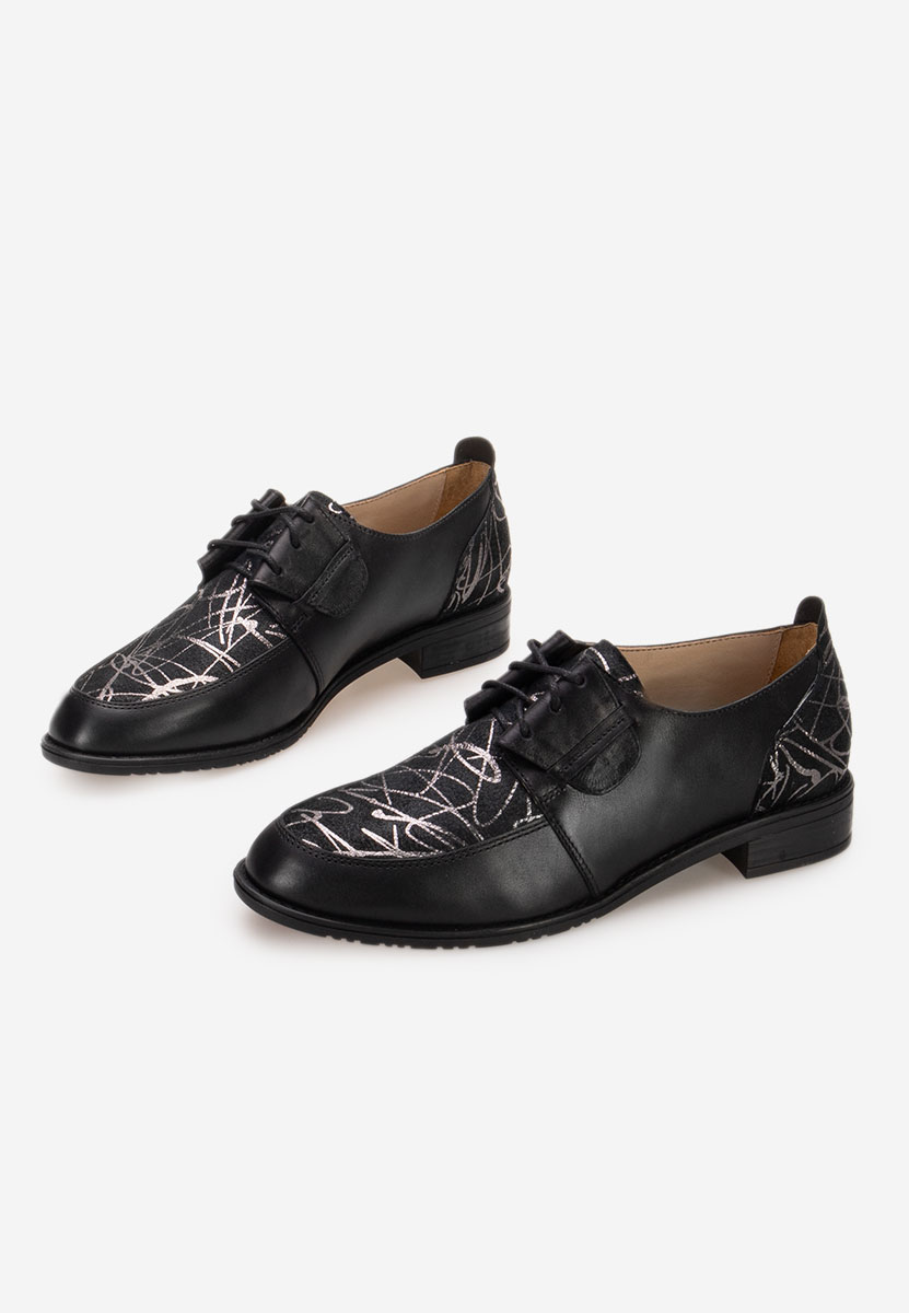 Pantofi derby piele Vogue V4 negri