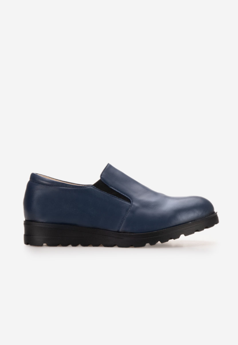 Pantofi casual dama piele Serrea navy