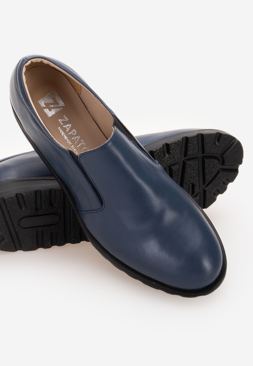 Pantofi casual dama piele Serrea navy