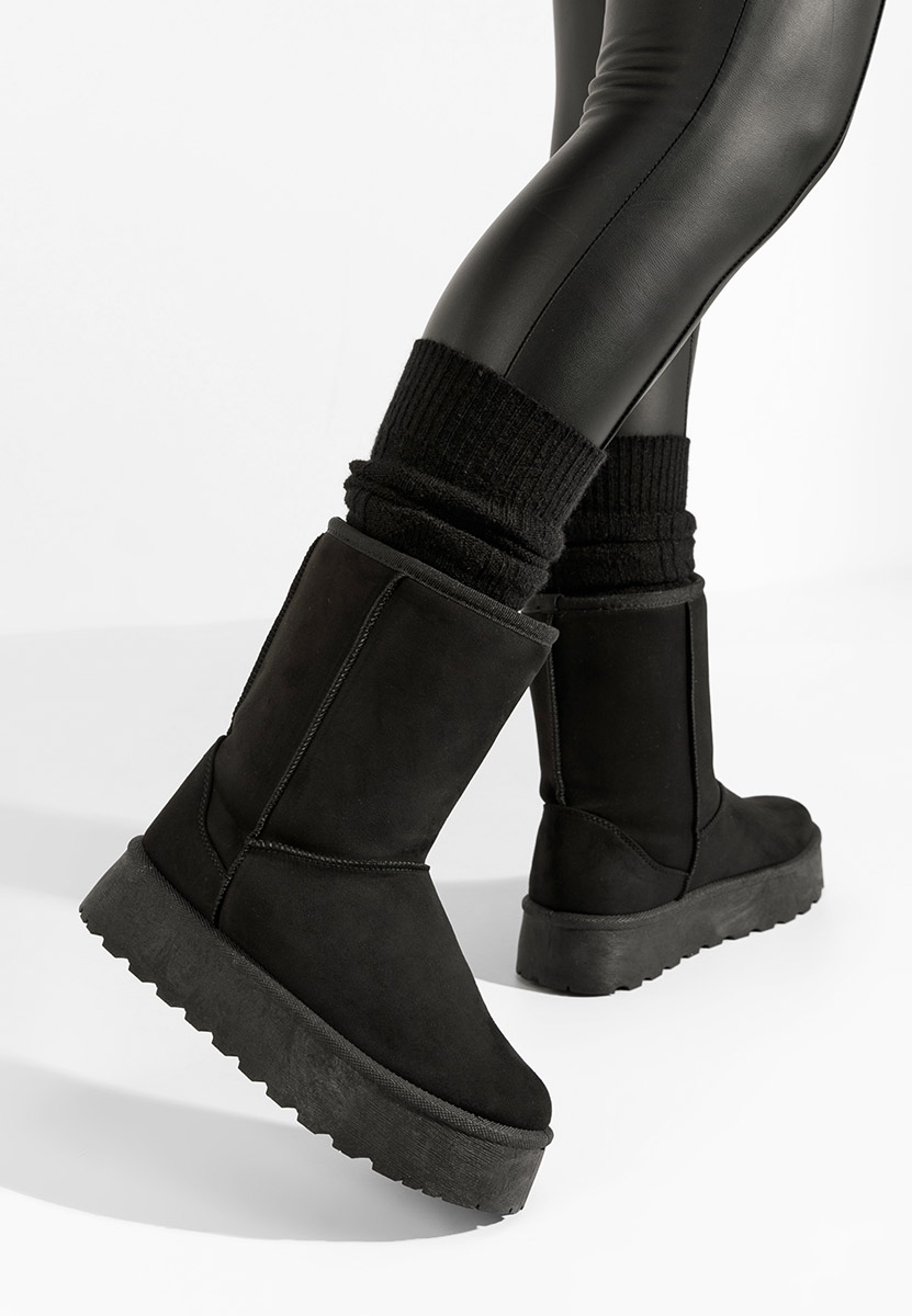 Cizme tip ugg Gattera negre