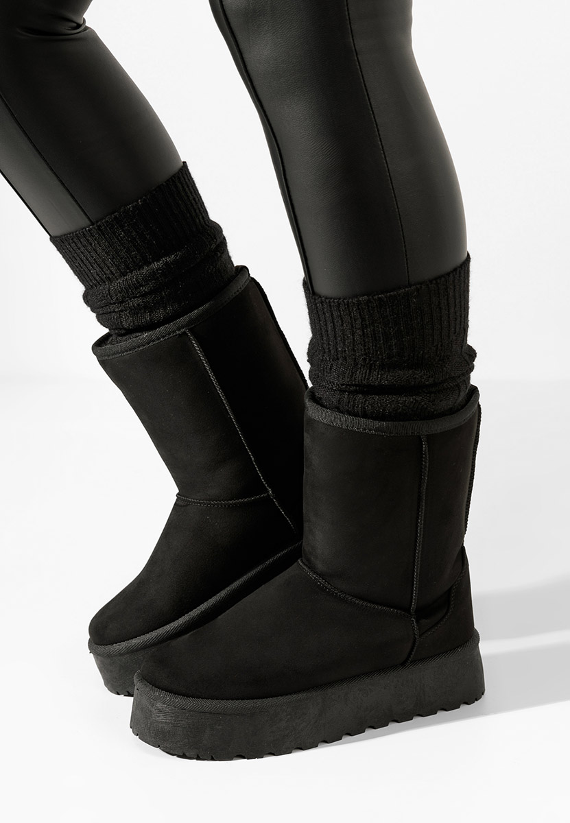 Cizme tip ugg Gattera negre