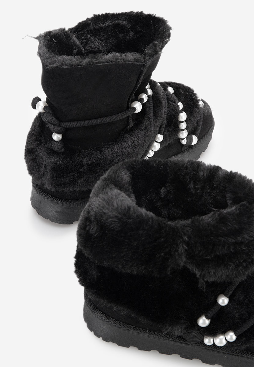 Cizme tip ugg Belvia negre