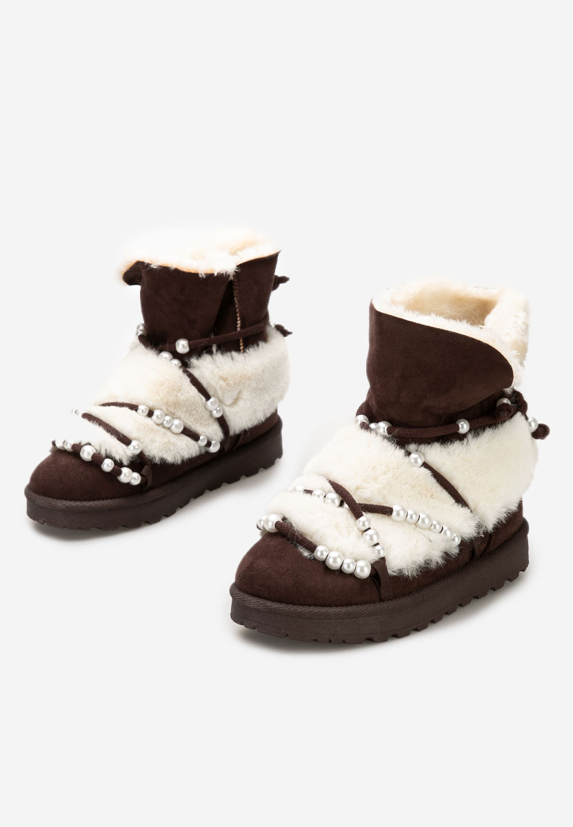 Cizme tip ugg Belvia maro