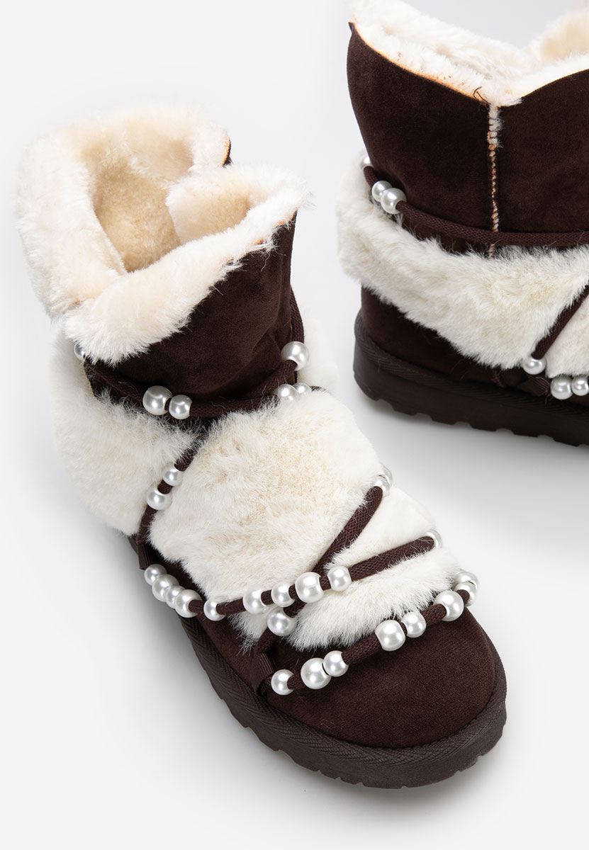 Cizme tip ugg Belvia maro