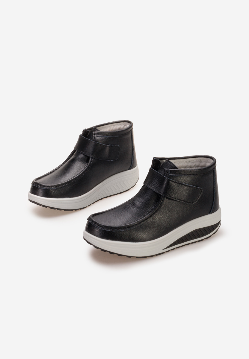 Ghete dama piele Valara negre
