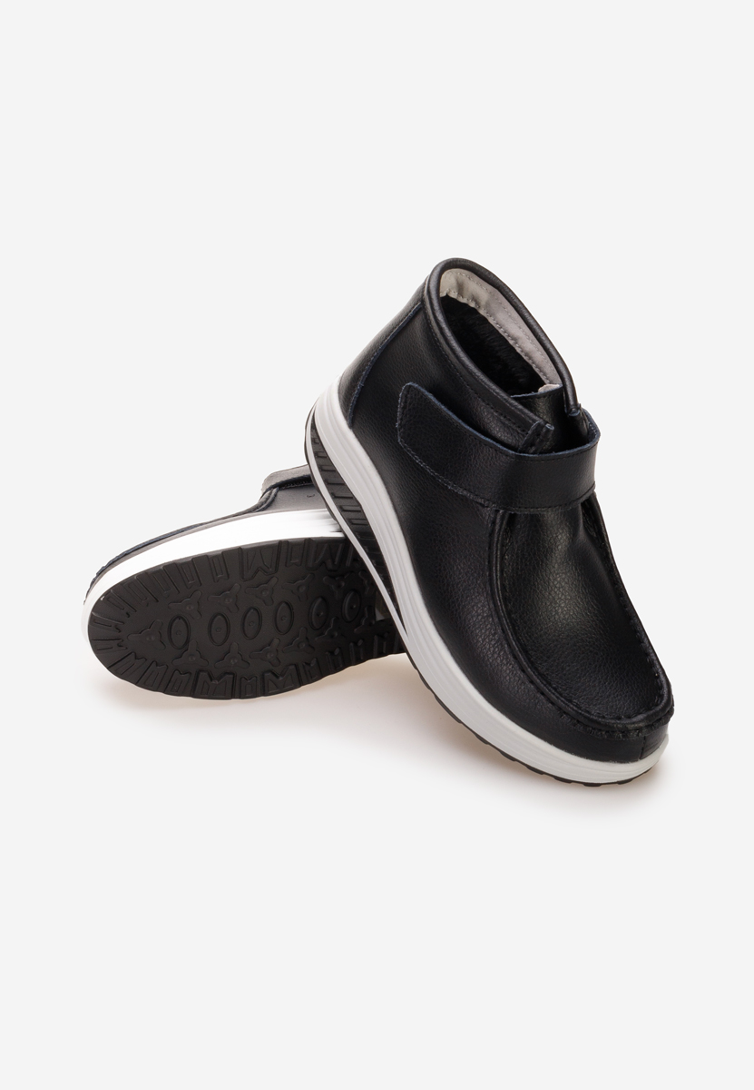 Ghete dama piele Valara negre