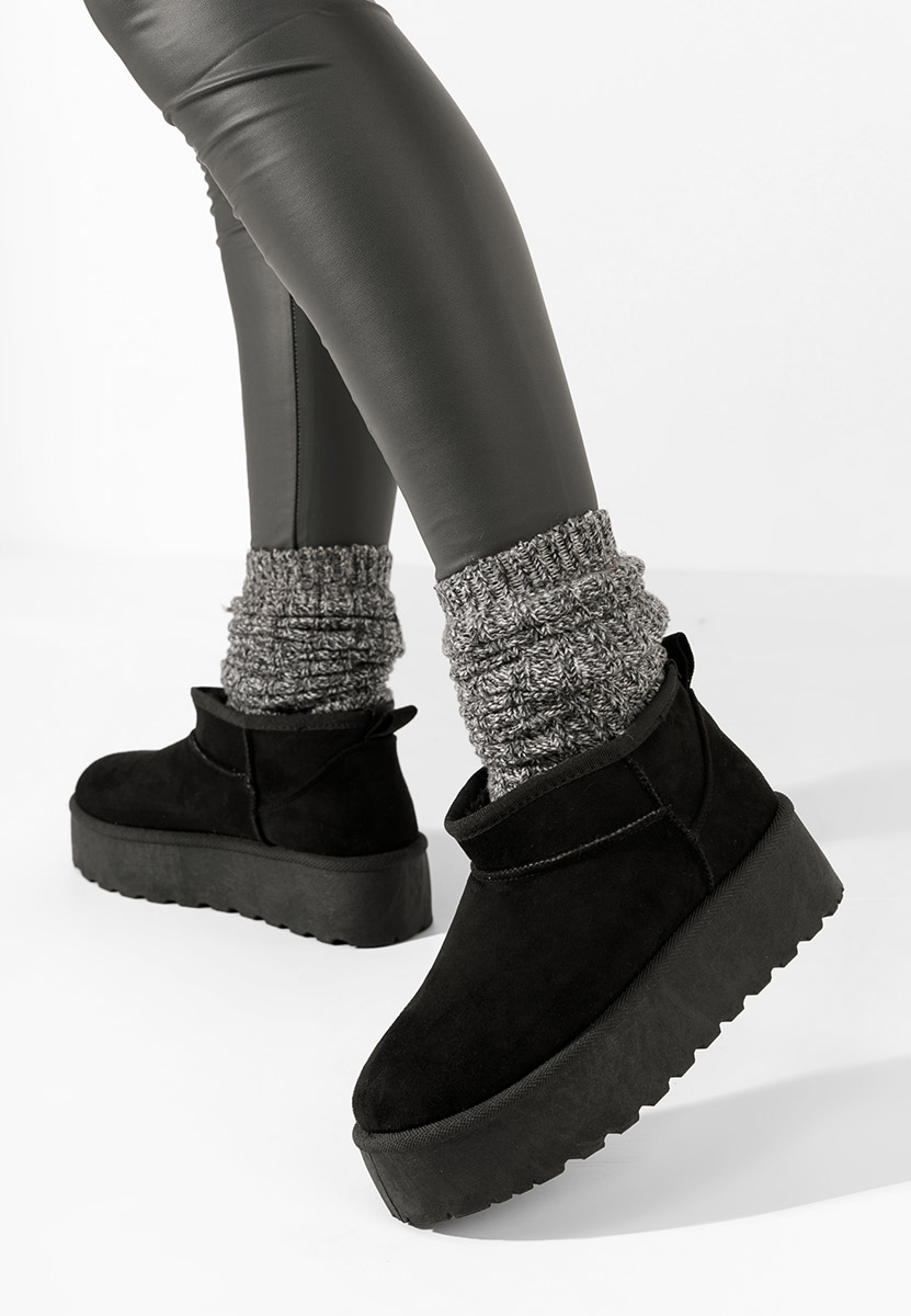 Cizme tip ugg Savieda V2 negre