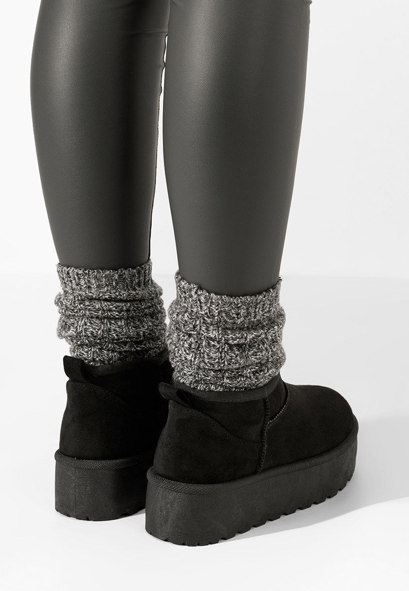 Cizme tip ugg Savieda V2 negre