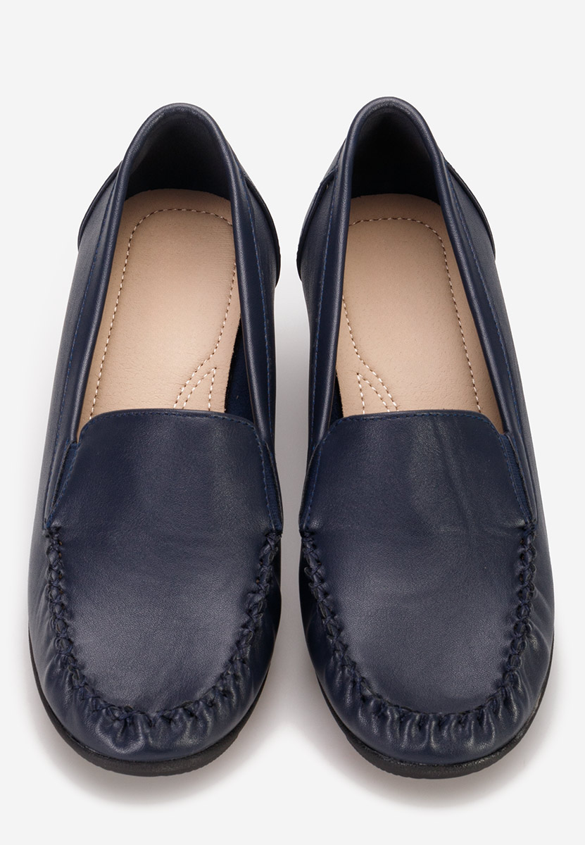 Mocasini dama cu platforma Alpha navy