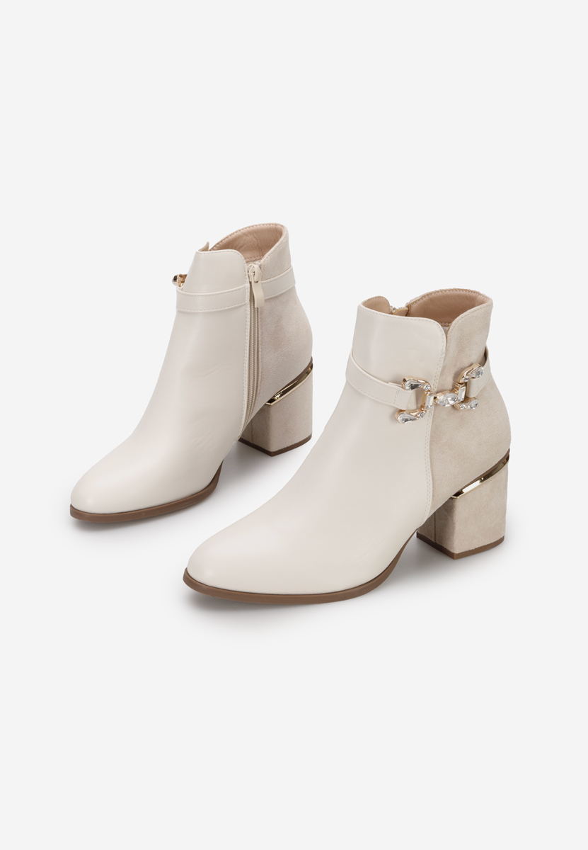 Botine dama elegante Safa bej