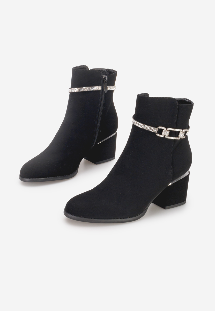 Botine elegante Charisa negre