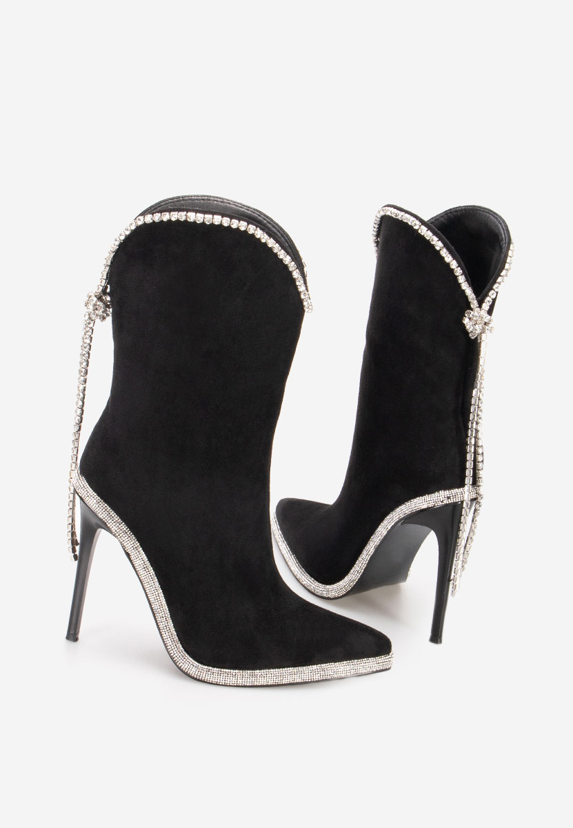 Botine elegante Zivina negre