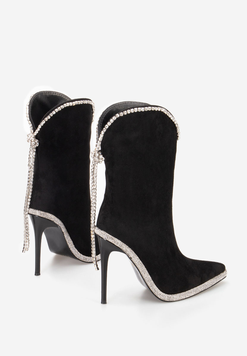 Botine elegante Zivina negre