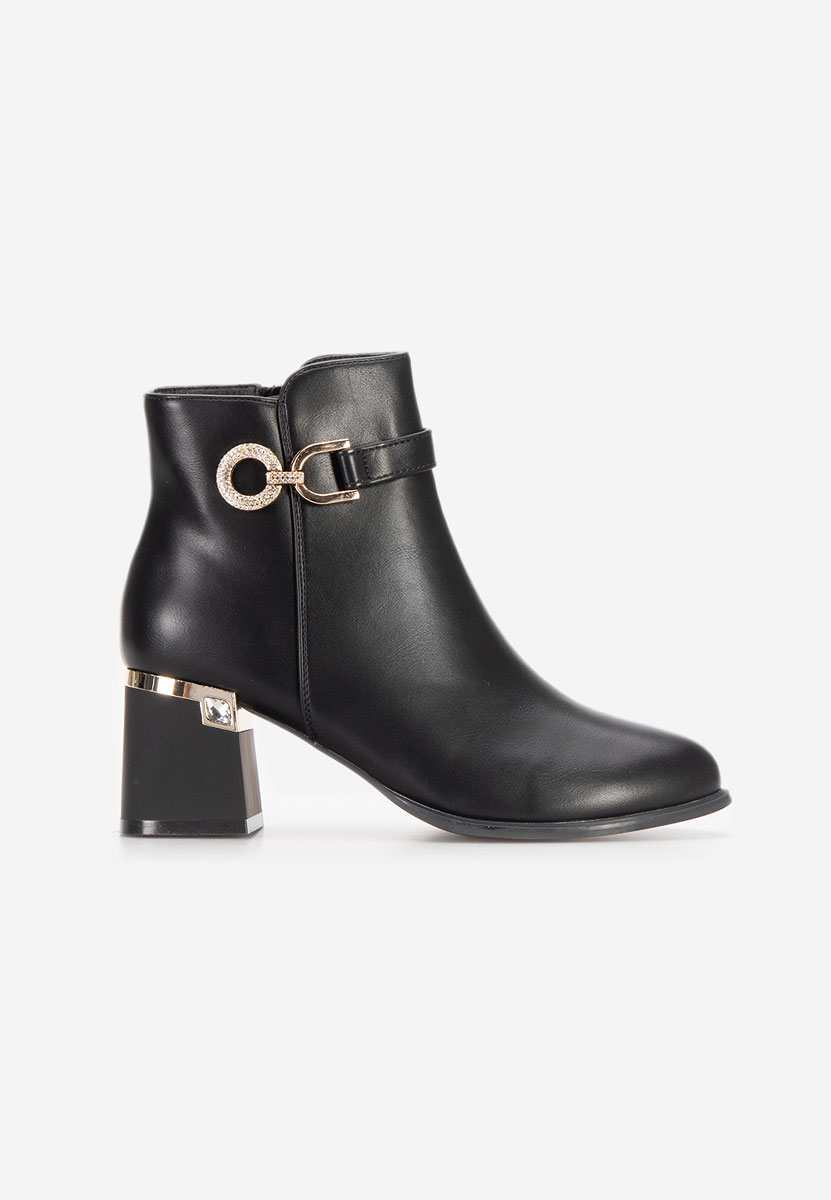 Botine elegante Margie negre