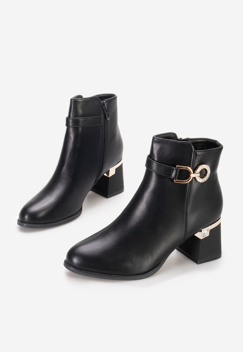 Botine elegante Margie negre