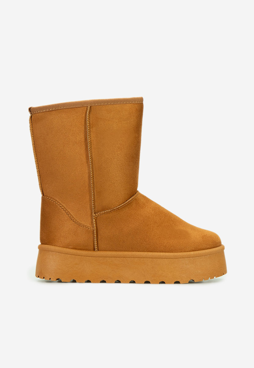 Cizme tip ugg Gattera camel