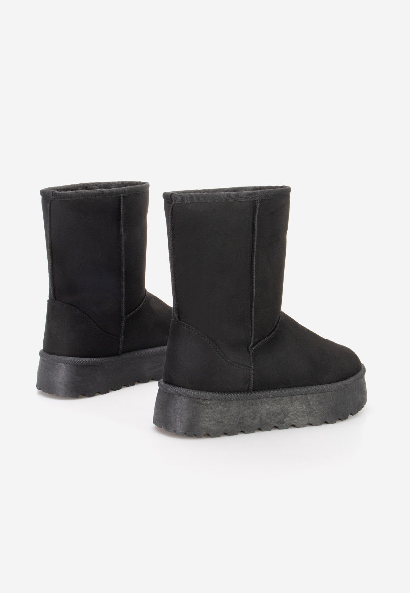 Cizme tip ugg Gattera negre