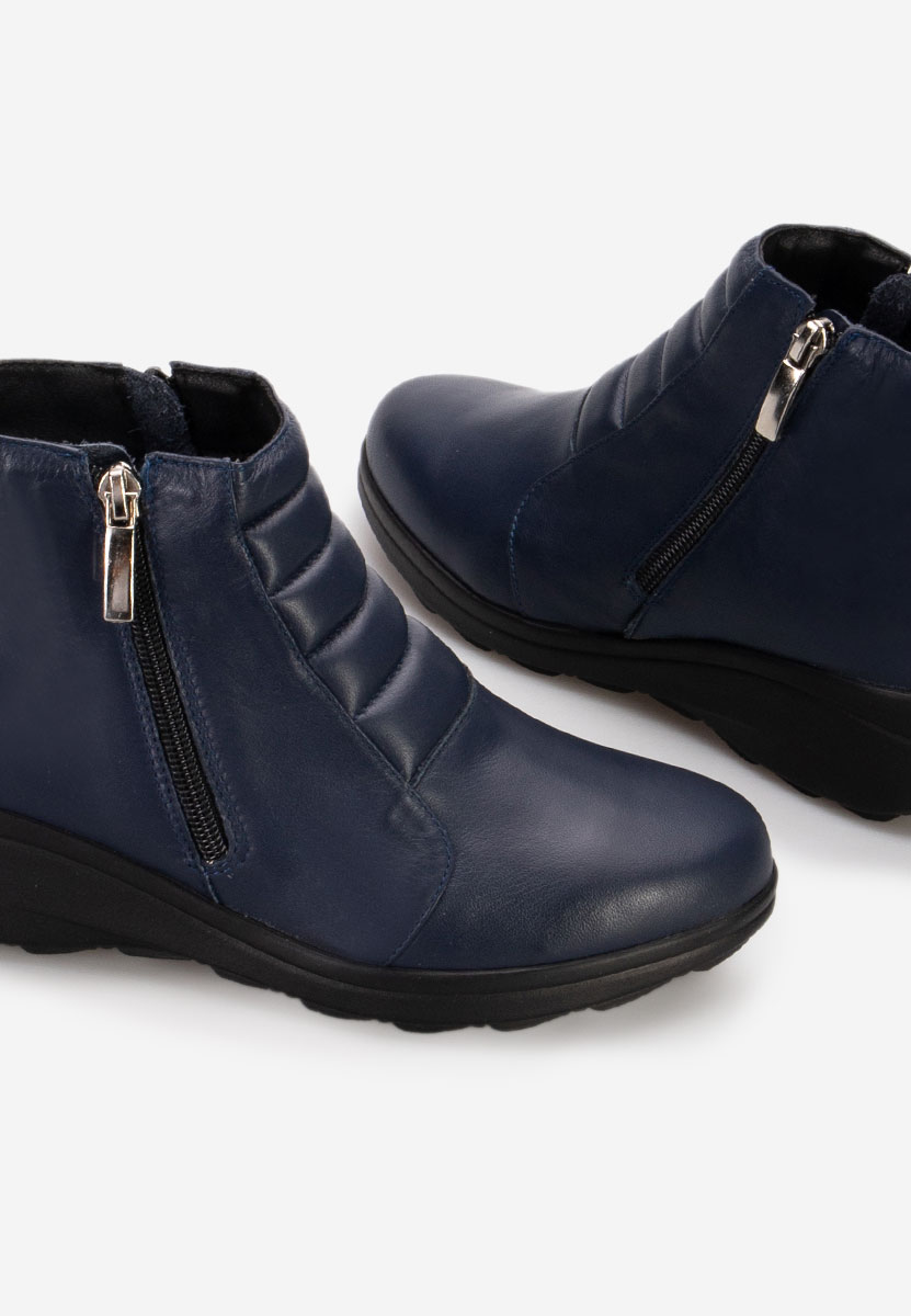 Ghete dama piele Soralia navy