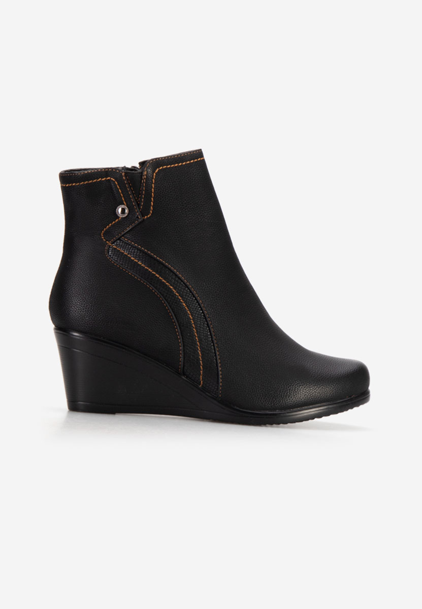 Botine cu platforma Siloria negre