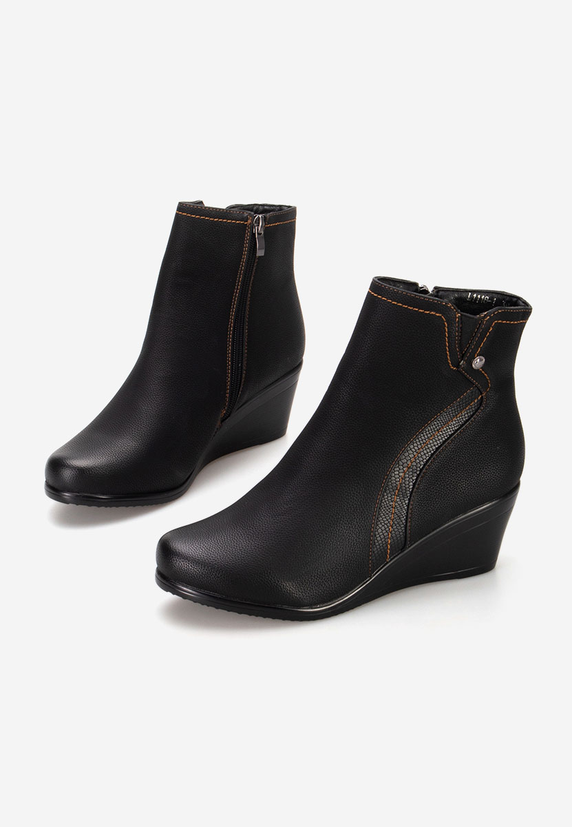 Botine cu platforma Siloria negre